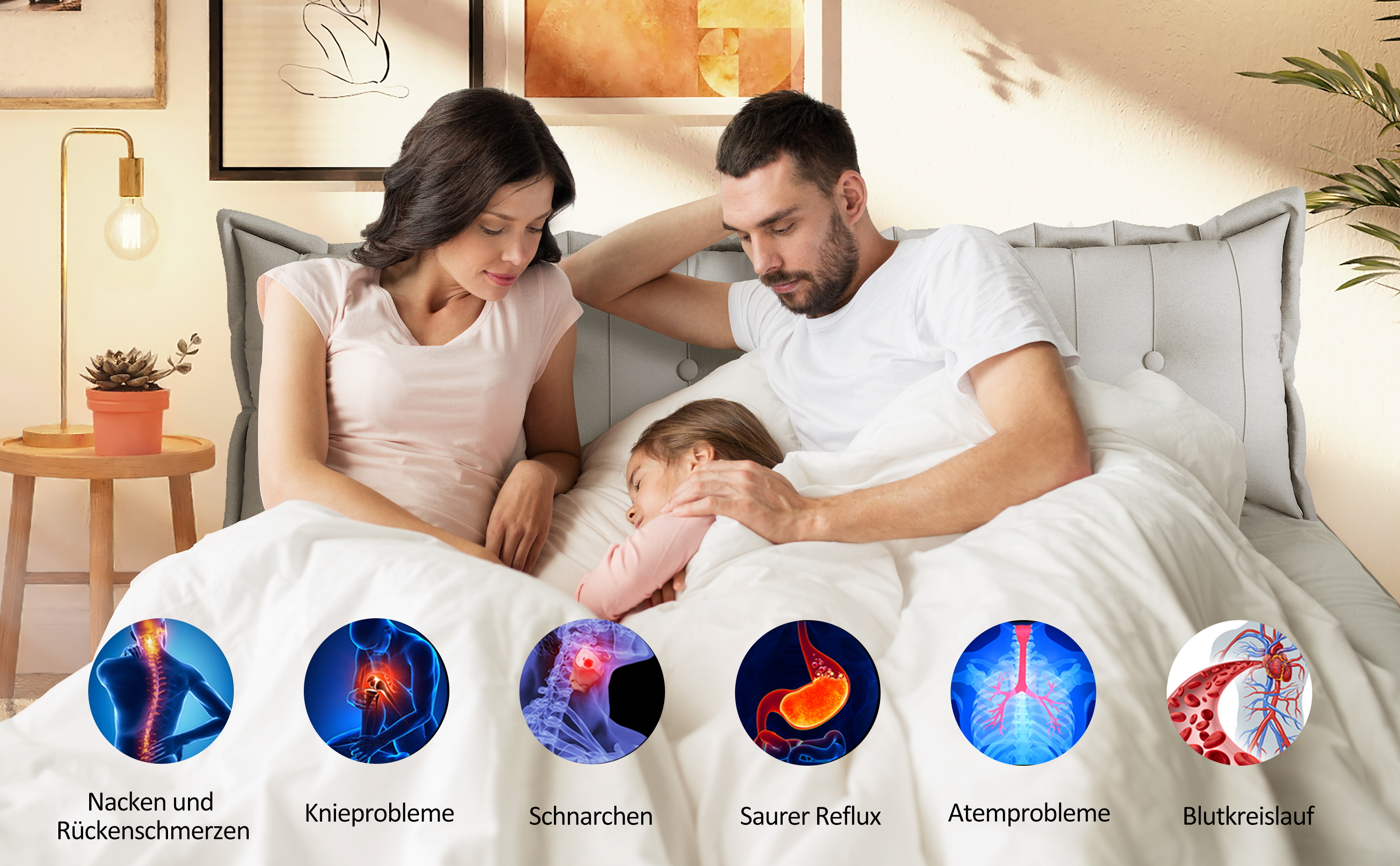 Lesekissen Rückenkissen für Bett